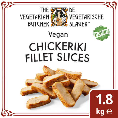 The Vegetarian Butcher - Vegan Chickeriki Fillet Slices -  Vegane Streifen auf Soja-Basis 1,8 kg - 