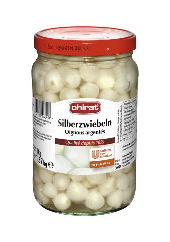 Chirat Silberzwiebeln 1,57 KG Glas  - 