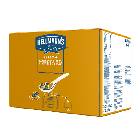 Hellmann's Yellow Mustard - Beutel für Dispenser 3x2.5kg - 