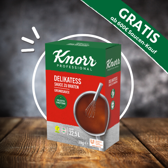 GRATIS ZUGABE: Knorr Professional Delikatess Sauce zu Braten 3 kg - 