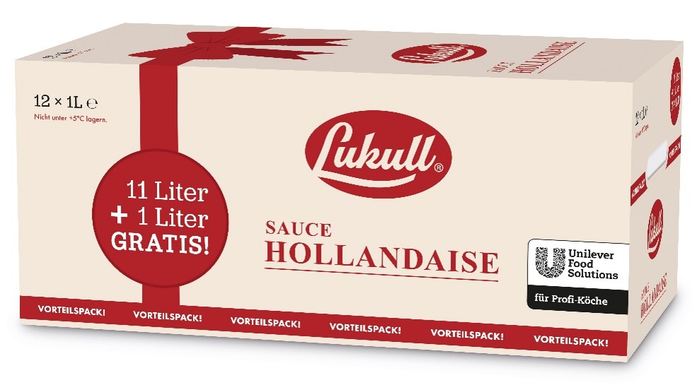 Lukull Sauce Hollandaise Wanne 12 x 1L - 