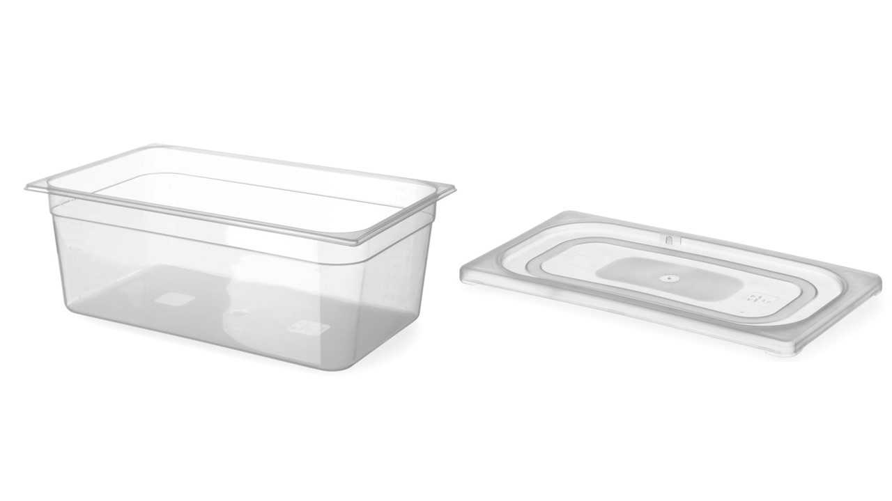 Set bestehend aus Gastronorm Behälter 1/1 inkl. Deckel - 