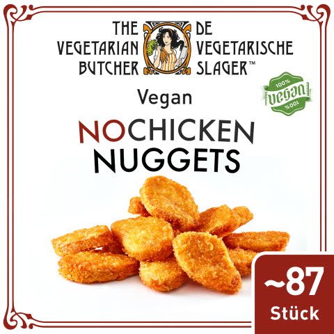 The Vegetarian Butcher - No Chicken Nuggets - Vegane Nuggets auf Soja-Basis 1,75 kg - The Vegetarian Butcher – die fleischlose Sensation für alle Lieblingsgerichte.