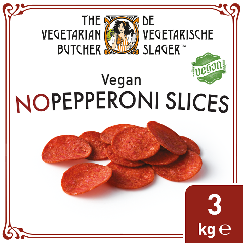 The Vegetarian Butcher - NoPepperoni Slices - Vegane Wurstscheiben auf Pflanzenprotein-Basis 3,0 kg - 