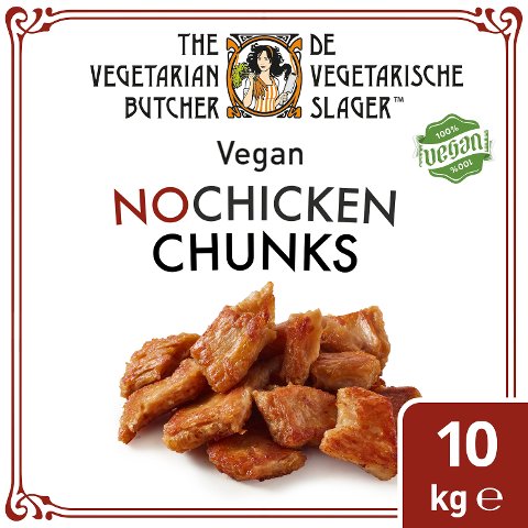 The Vegetarian Butcher - NoChicken Chunks - Veganes Geschnetzeltes auf Soja-Basis 10 kg