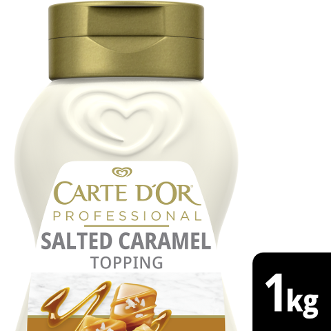 Carte D'or Professional Dessert Topping  Salted Caramel 1x1 kg - Carte D'Or Professional Dessert Topping Salted Caramel - hilft dir ein unverwechselbares Finish zu kreieren.