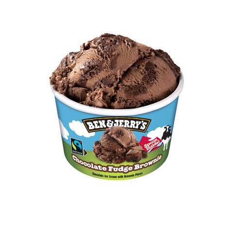 Ben&Jerry´s Chocolate Fudge Brownie Eis-Becher 100 ml - 