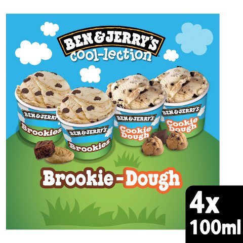 Ben&Jerry's Brookie Dough Coolletion 4MP 4x100ml - 