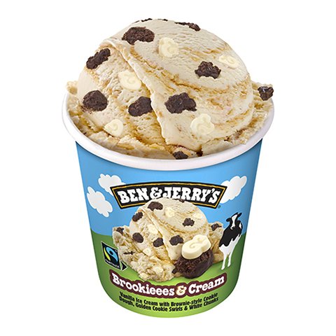 B&J 465ml Brookieees & Cream Pint - 