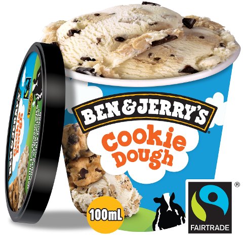 Ben & Jerry's Eis Cookie Dough Eis Becher 100 ml - 