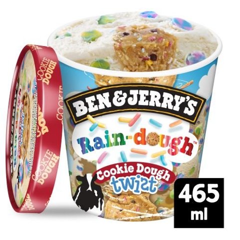 Ben & Jerry´s Raindough Cookie Dough Twist Eis Becher 465 ml  - 