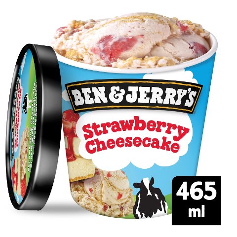 Ben & Jerry's Strawberry Cheesecake Eis Becher 465 ml - 