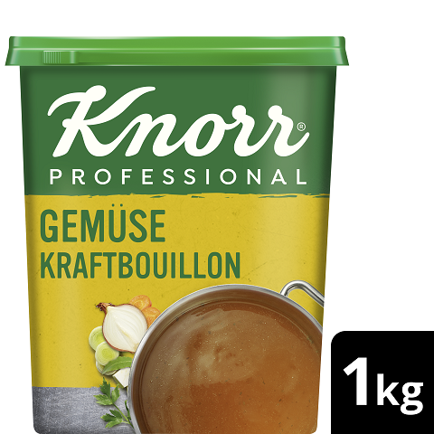 Knorr Professional Gemüse Kraftbouillon mit Suppengrün 1 kg - Knorr Gemüse Kraftbouillon –vielseitig einsetzbar bei 100 % natürlichem Geschmack.