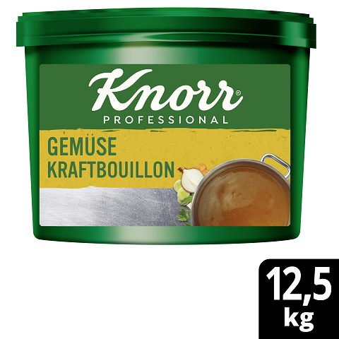 Knorr Professional Gemüse Kraftbouillon mit Suppengrün 1 x 12,5 kg - Knorr Gemüse Kraftbouillon –vielseitig einsetzbar bei 100 % natürlichem Geschmack.