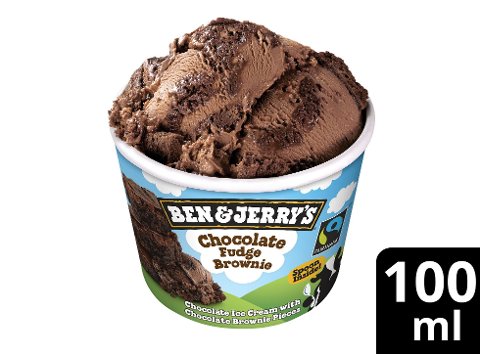 Ben & Jerry's Eis Chocolate Fudge Brownie Eis Becher 100 ml - 