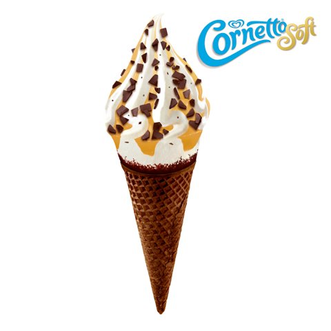 Cornetto Soft Stracciatella & Caramel 1 x 140 ml - 