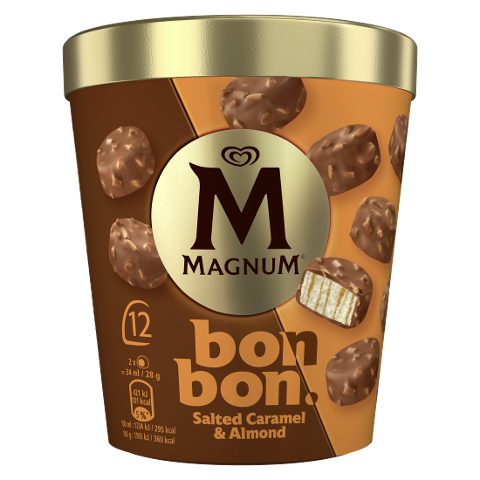 Magnum bonbon Salted Caramel Almond 12 x 17 ml - 