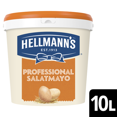 Hellmann's Professional Salatmayo 10 L - Hellmann’s Professional Salatmayo– stabil in allen Anwendungen.