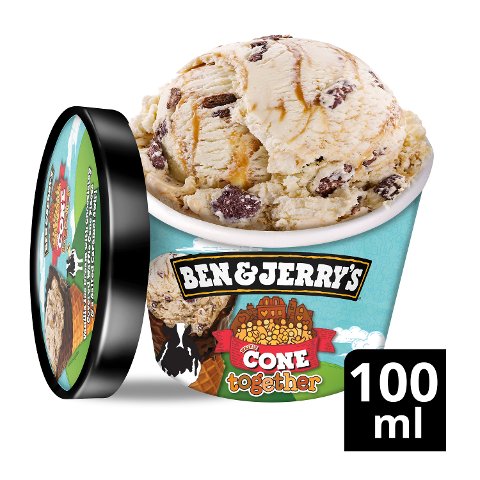 Ben & Jerry's Waffle Cone Together Eis Becher 100 ml - 