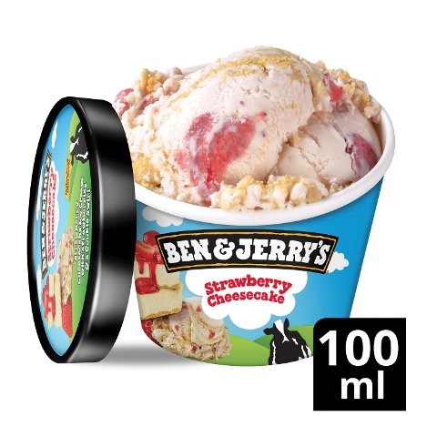 Ben & Jerry's Strawberry Cheesecake Eis Becher 100 ml - 