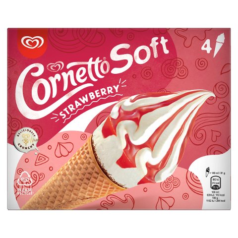 Cornetto Soft Erdbeer 4MP - 