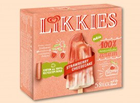 Langnese Likkies Strawberry Cheesecake Eis am Stiel 84 ml - 