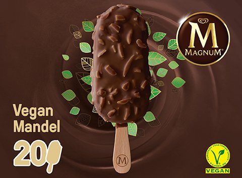 Magnum Vegan Mandel Eis am Stiel 90 ml - 