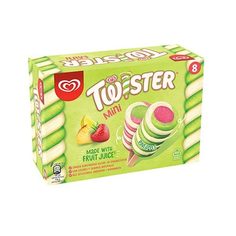 Langnese Twister Mini Eis am Stiel 8 x 50 ml - 