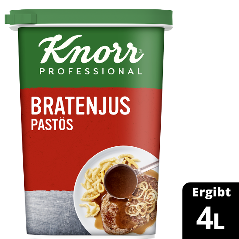 Knorr Professional Bratenjus pastös 400 g  - Knorr Bratenjus pastös – voller Röstgeschmack in gleichbleibend hoher Qualität.