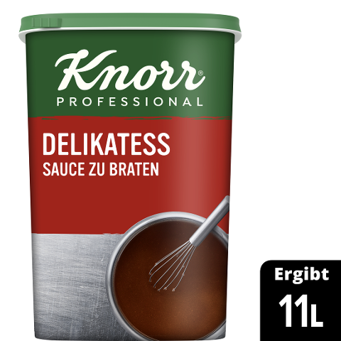 Knorr Professional Delikatess Sauce zu Braten 1 kg - Knorr Delikatess Sauce zu Braten:  Vegan – sowie einfach und schnell zubereitet.