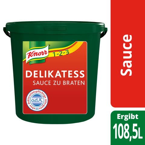 Knorr Delikatess Sauce zu Braten ODA 10 KG - Knorr Delikatess Sauce zu Braten:  Vegan – sowie einfach und schnell zubereitet.