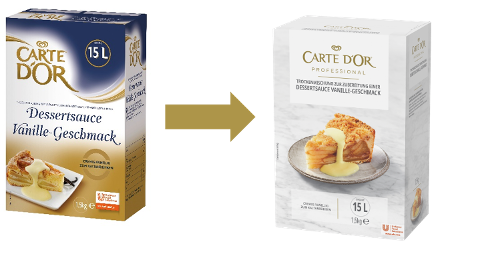 Carte D'Or Professional Dessertsauce mit Vanille-Geschmack 1,5 kg - 