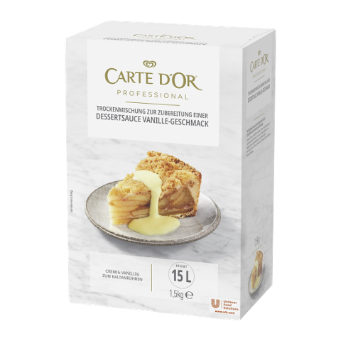 Carte D'Or Professional Dessertsauce mit Vanille-Geschmack 1,5 kg - 