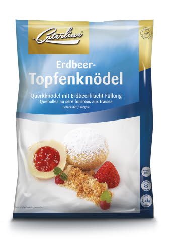 Caterline Erdbeer-Topfenknödel 1,5 KG (30 Stk. à ca. 50 g) - 