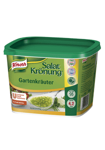 Knorr Salatkrönung Gartenkräuter 500 G - Unsere Basis für selbst gemachte Kräuter-Dressings im Handumdrehen. Knorr Salatkrönung Gartenkräuter 500 G - Unsere Basis für selbst gemachte Kräuter-Dressings im Handumdrehen.