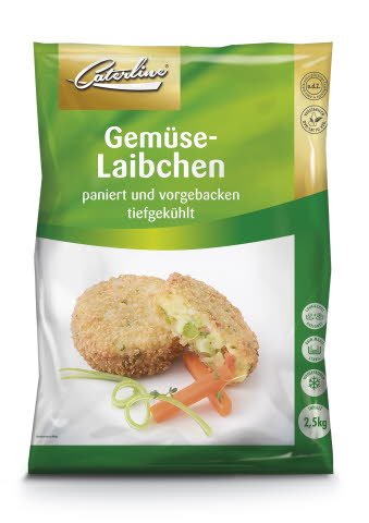 Caterline Gemüse-Laibchen 2,5 KG (53 Stk. à ca. 47 g) - 