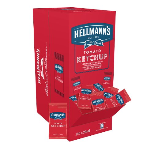 Hellmann's Tomato Ketchup 120 x 20ml Portionspackungen - 