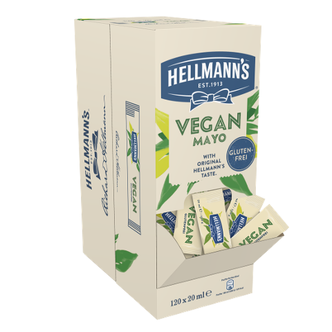 Hellmann's Vegan Mayo 120 x 20 ml Portionspackungen - 