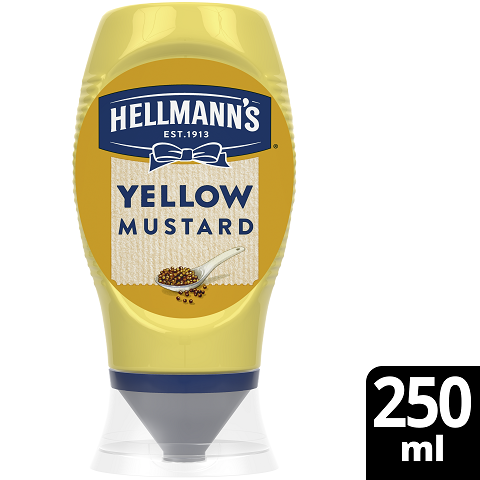HELLMANN'S Yellow Mustard 250 ml Squeezer - 