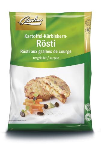 Caterline Kartoffel-Kürbiskern-Rösti 3 KG (60 Stk. à ca. 50 g) - 