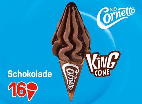 Cornetto King Cone Schokolade 261 ml - 