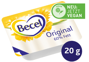Becel Original Fettreduzierte Margarine 60% Fett 120 x 20 g - Deutschlands beliebteste fettreduzierte Margarine. JETZT VEGAN.
Becel Original Fettreduzierte Margarine 60% Fett 120 x 20 g - Deutschlands beliebteste fettreduzierte Margarine. JETZT VEGAN.