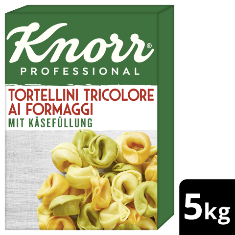 KNORR Tortellini Tricolore mit Käsefüllung 5 kg - 