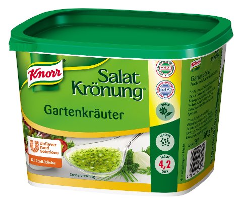 Knorr Professional Salatkrönung Gartenkräuter 500 g  - Unsere Basis für selbst gemachte Kräuter-Dressings im Handumdrehen.