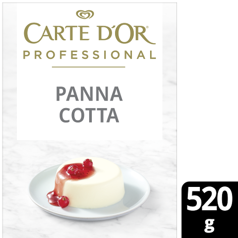 Carte D'Or Professional Panna Cotta 520 g - Carte D'Or Professional Panna Cotta - kann perfekt geformt werden, um einzigartige Desserts zu kreieren, die deine Gäste beeindrucken.