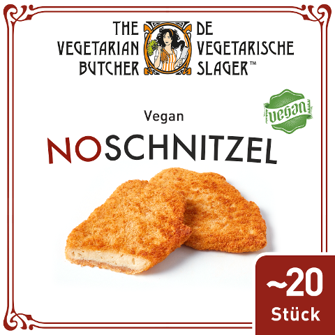 The Vegetarian Butcher - NoSchnitzel - Veganes paniertes Schnitzel auf Pflanzenprotein-Basis 1,8 kg - 