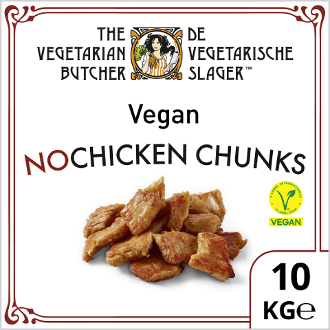 The Vegetarian Butcher - NoChicken Chunks - Veganes Geschnetzeltes auf Soja-Basis 10 kg - 