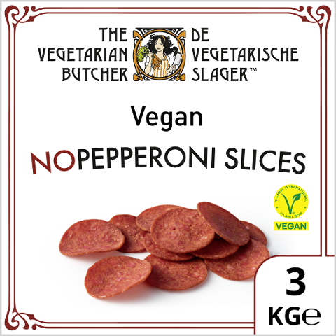 The Vegetarian Butcher - NoPepperoni Slices- Vegane Wurstscheiben auf Pflanzenprotein-Basis 3,0 kg - 