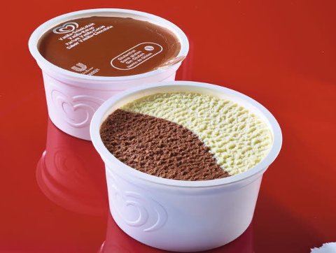 Langnese Fertige Eisdesserts Eisbecher Schoko Vanille 60 x 70 ml - 
