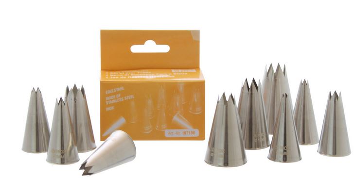 SCHNEIDER Jeu de pointes Ã©toile en acier inoxydable 18/10, jeu de 10 piÃ¨ces. - 